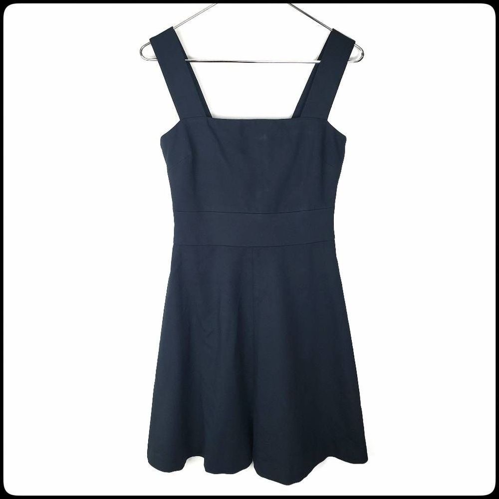NWT BANANA REPUBLIC Millie Collection Navy Fit & Flare Dress Size: 4 Petite